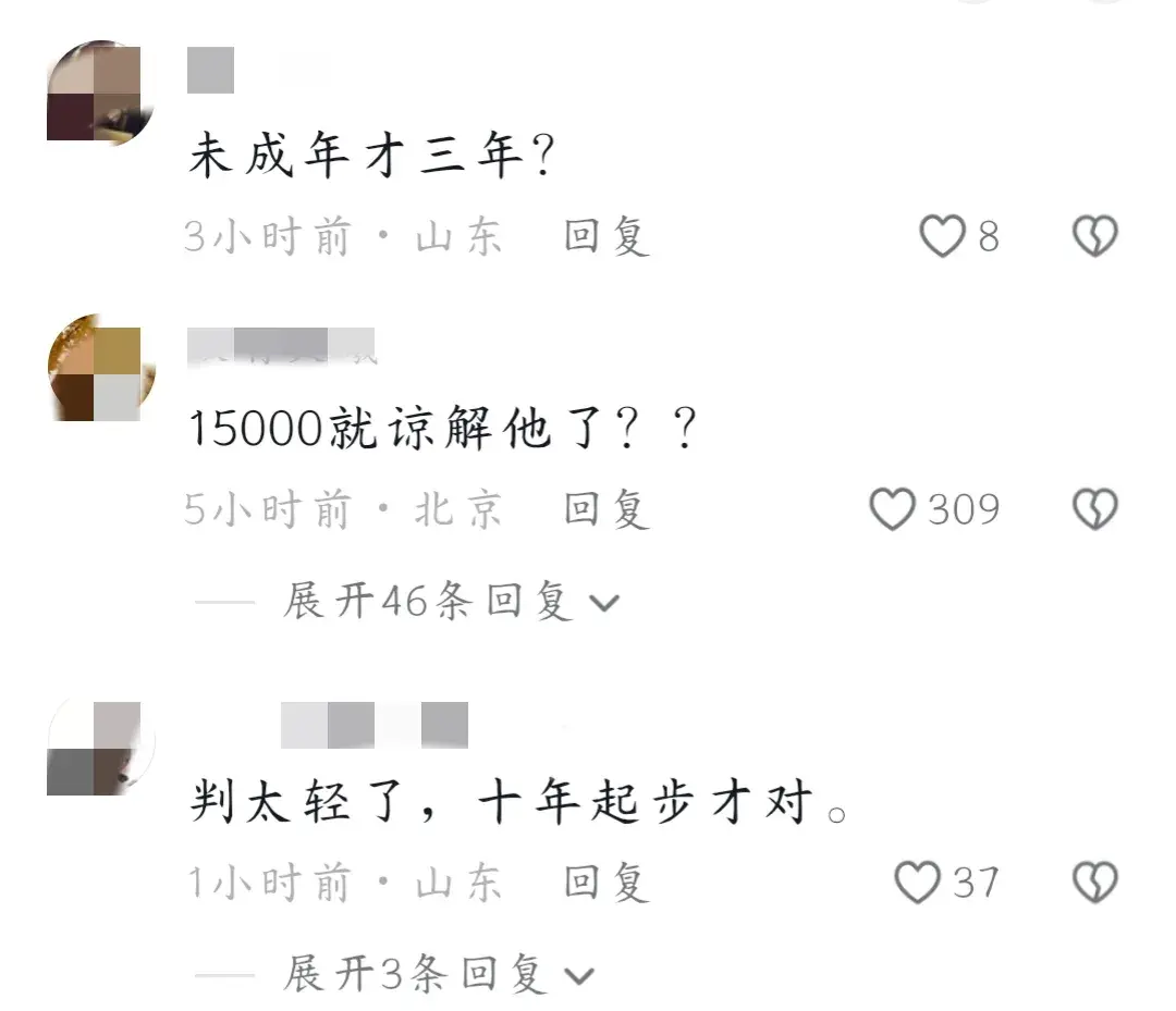 网约车司机深夜侵犯16岁少女，判三年，赔偿15000元，评论区炸了-53开元国际棋牌(图3)